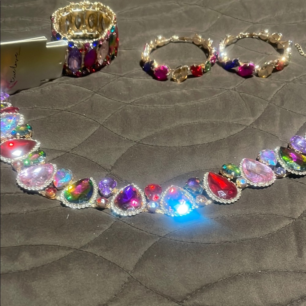 Colorful Gemstone Jewelry Set